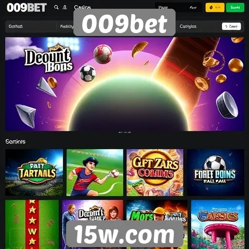 Variedade de jogos disponíveis na plataforma